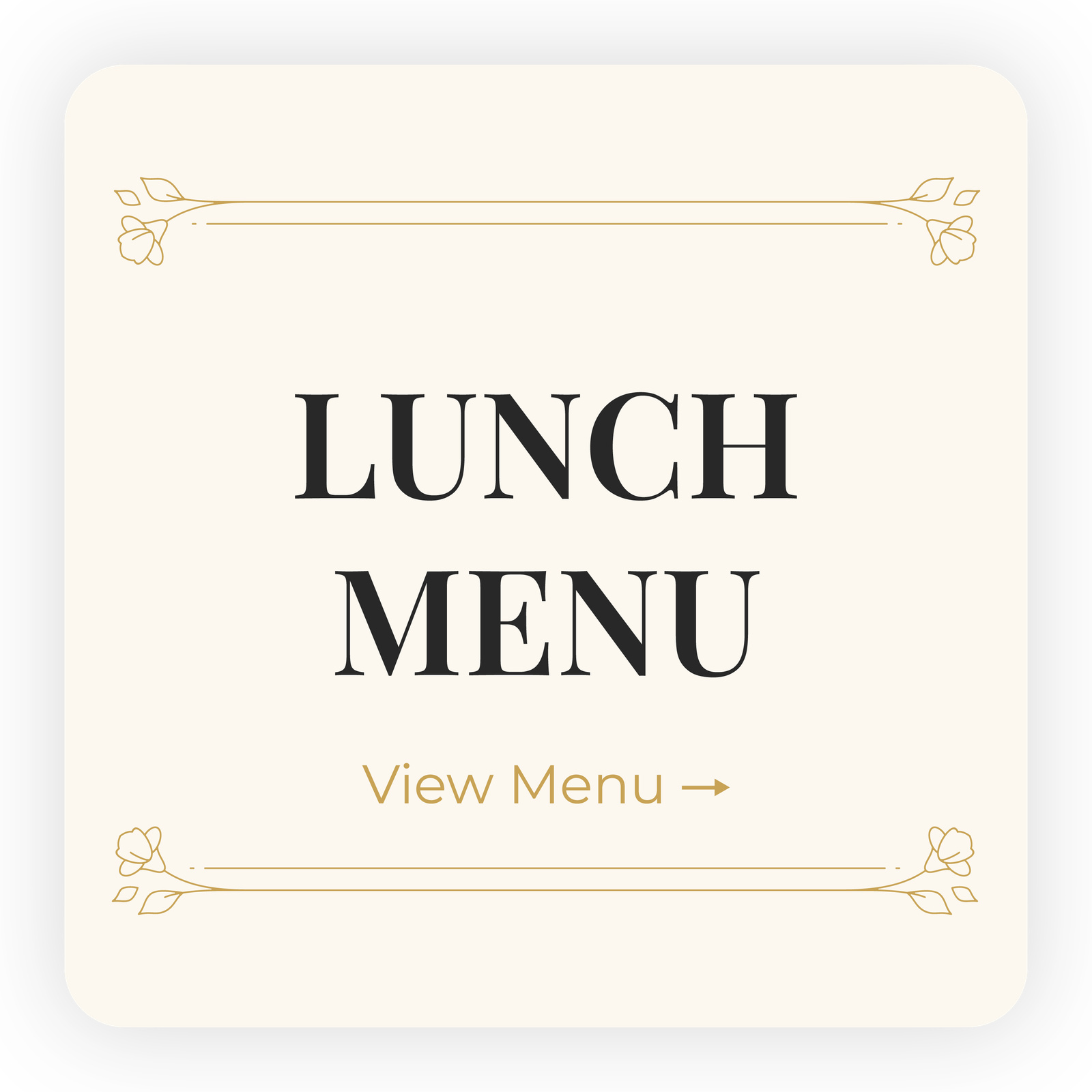 Lunch menu